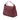 Red Fendi Zucchino Canvas Handbag