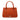 Orange Burberry Leather Top Handle Tote