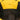 Yellow Fendi Mini Bicolor Nappa Apolo Chain Baguette Shoulder Bag - Designer Revival