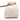 White Polo Ralph Lauren Cable Knit Bucket Bag - Designer Revival