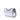 Silver Saint Laurent Medium Metallic Grain De Poudre Monogram Kate Crossbody