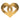 Gold Chanel Gold Plated CC Heart Brooch