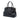 Black Prada Large Saffiano Cuir Double Zip Top Handle Bag Satchel
