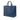 Blue Prada Saffiano Cuir Front Pocket Convertible Tote Satchel