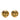 Gold Chanel Gold Plated CC Round Clip On Earrings