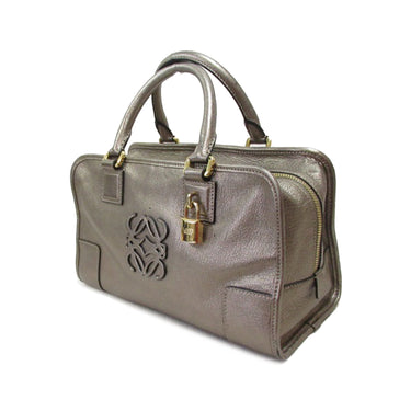 Brown LOEWE Leather Amazona 28 Handbag - Designer Revival