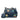 Blue Prada Saffiano Cuir Monochrome Robot Patches Envelope Chain Flap Crossbody Bag