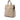 Beige Fendi Vitello Grace and Suede Flip Satchel