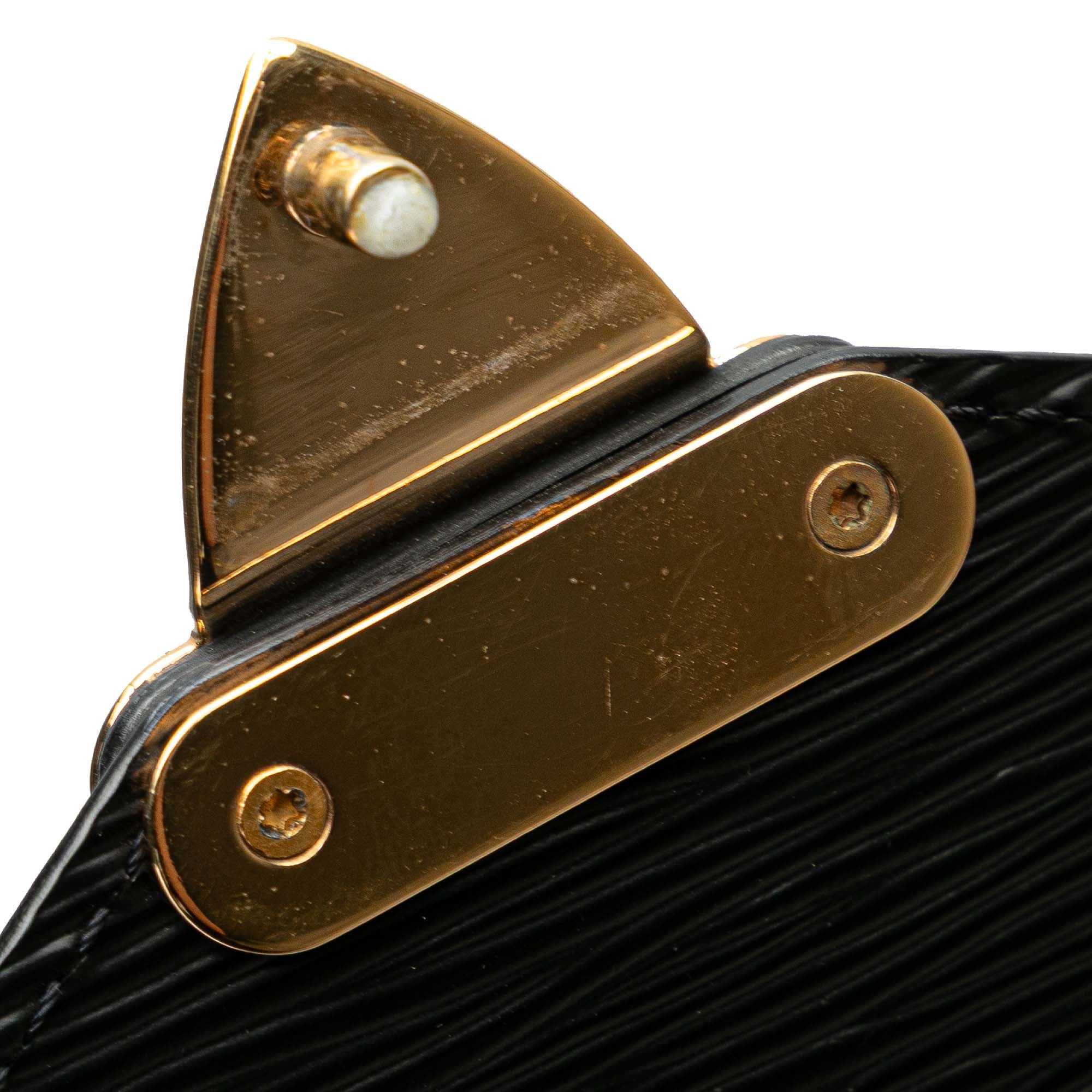 Black Louis Vuitton Epi Serviette Ambassadeur Business Bag