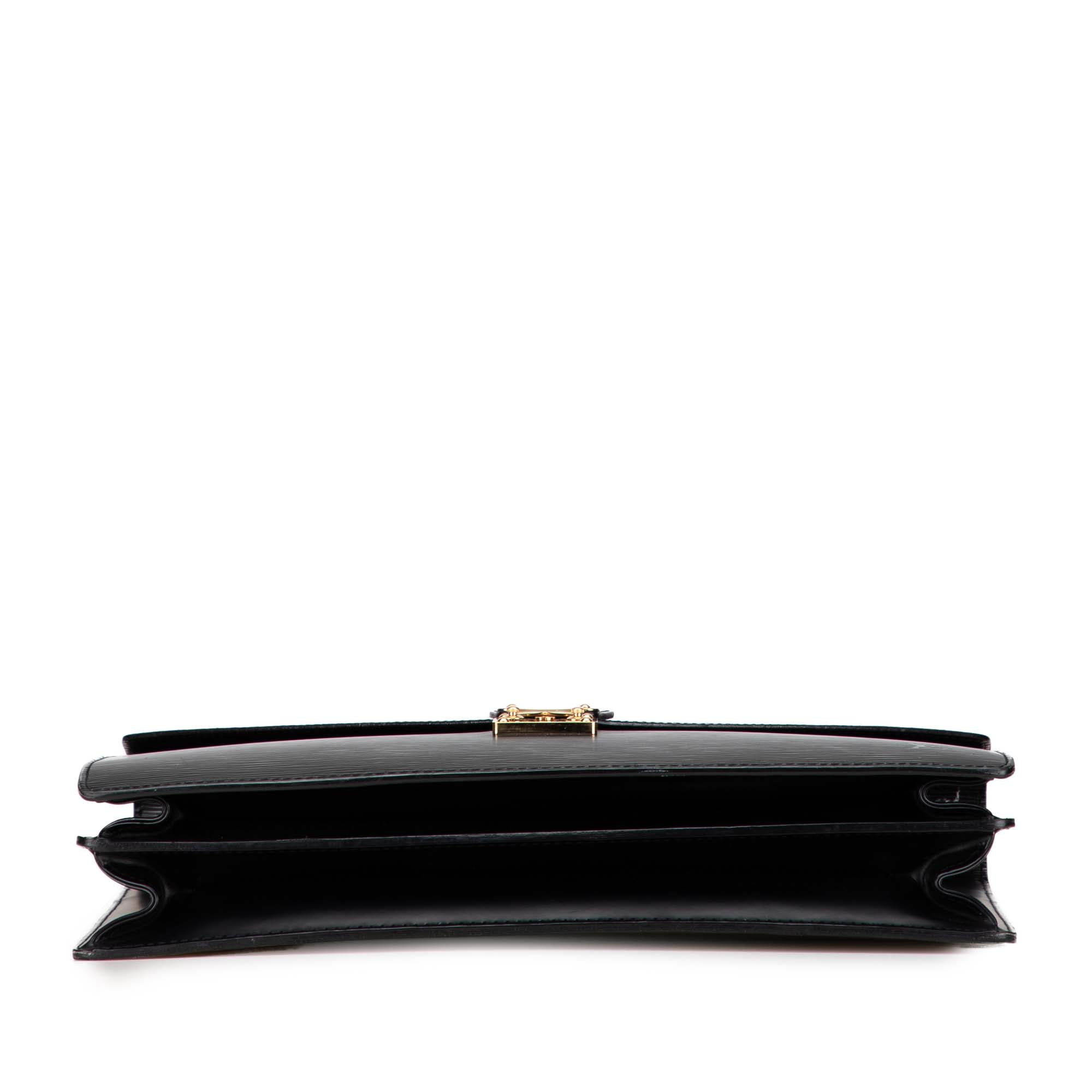 美✨Louis Vuitton Épi serviette ビジネスバッグ 黒 Black Louis Vuitton Epi Serviette Ambassadeur Business Bag