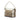 Beige Gucci GG Canvas Bella Flap Satchel