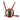 Red Gucci Mini GG Supreme Flora Round Ophidia Backpack