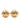Gold Chanel Gold Plated CC Dome Clip On Earrings