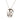 Silver Louis Vuitton Brass Monogram Charms Pendant Necklace