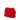 Red Hermès Mini Canvas Bolide Pouch