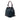 Blue Prada Soft Calf Tassel Convertible Drawstring Bucket Bag Satchel