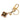 Gold Louis Vuitton Gold Plated Monogram Blooming Flowers Bag Charm and Key Holder