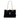 Black Saint Laurent Suede Monogram Cassandre Shopper Tote