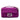 Purple Fendi Zucca Embossed Technical Fabric Chain Midi Baguette Shoulder Bag
