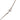 Silver Chanel CC Brass Enamel Pendant Necklace