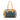 Blue Fendi Studded Denim Shoulder Bag