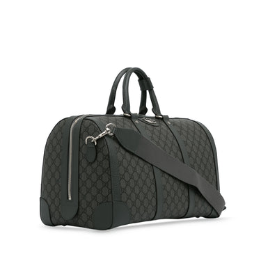 Gray Gucci Small GG Supreme Savoy Duffle Bag - Designer Revival