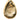 Gold Chanel CC Gold Plated Teardrop Pendant Necklace