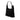 Black Gucci GG Suede Metal Handle Shoulder Bag