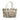 Beige Burberry Hearts House Check Gracie Tote Bag - Designer Revival