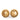 Gold Chanel CC Gold Plated Wheat Medallion Clip On Earrings