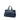 Blue Prada Soft Calf Double Zip Convertible Tote Satchel