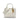 White Dior Medium Lambskin Cannage Studded Supple Lady Dior Satchel