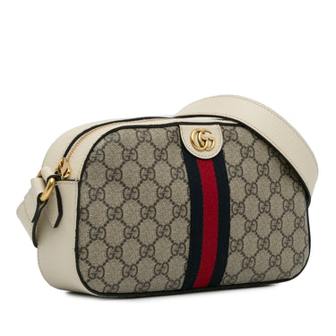 Beige Gucci GG Supreme Ophidia Crossbody Bag