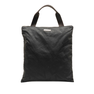Black Bottega Veneta Vertical Nylon Tote Bag - Designer Revival