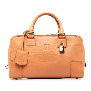 Orange LOEWE Leather Amazona 28 Handbag