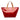 Red Louis Vuitton Monogram Vernis Bellevue PM Tote Bag
