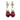 Gold Chanel CC Gold Plated Faux Pearl Strass Bullet Back Earrings