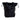 Black Saint Laurent Lambskin Harlem Drawstring Bucket Bag