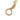 Gold Louis Vuitton Gold Plated Bolt Extender Key Ring