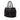 Black Prada Vitello Trimmed Tessuto Satchel - Designer Revival