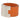 Orange Hermès Swift and Palladium Plated Lurie Ring