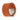 Orange Hermès Swift and Palladium Plated Lurie Ring