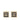 Gold Chanel Gold Plated Enamel CC Square Stud Earrings