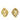 Gold Chanel Gold Plated Strass Diamond Shape Clip On Earrings