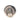 Silver Chanel CC Brass Enamel Round Push Back Earrings