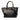 Black Prada Small City Calf Stitched Twin Pocket Satchel