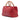 Red Gucci Medium Calfskin Bamboo Shopper Satchel - Designer Revival