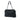 Black Bottega Veneta Textured Leather Whipstitch Duo Shoulder Bag