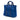 Blue Prada Vitello Trimmed Tessuto Satchel