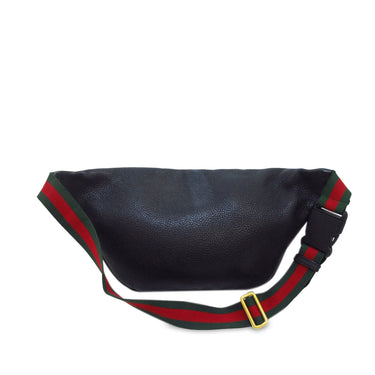 Black Gucci Logo Belt Bag - Designer Revival